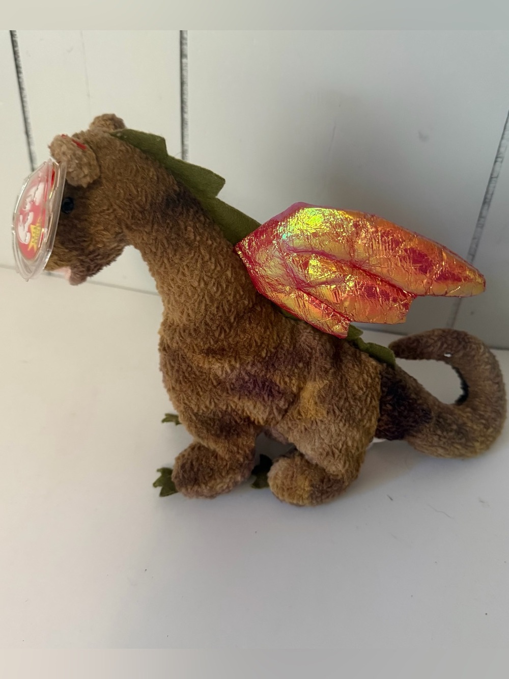 Ty Beanie Babies Scorch Dragon Plush Retired 1998 Original with Tag